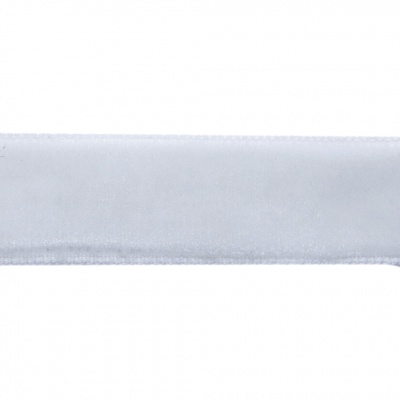 Лента бархатная нейлон, шир.12 мм, (упак. 45,7м), цв.01-белый - купить в Новороссийске. Цена: 457.61 руб.