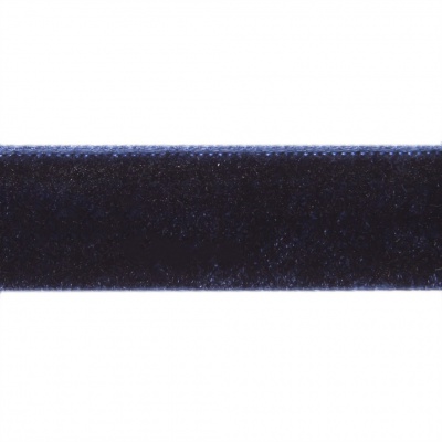 Лента бархатная нейлон, шир.12 мм, (упак. 45,7м), цв.180-т.синий - купить в Новороссийске. Цена: 411.60 руб.