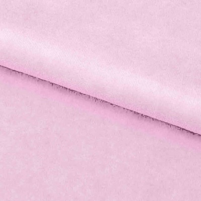Велюр JS LIGHT 1, 220 гр/м2, шир.150 см, (3,3 м/кг), цвет бл.розовый - купить в Новороссийске. Цена 1 055.34 руб.