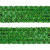 Тесьма с пайетками D4, шир. 35 мм/уп. 25+/-1 м, цвет зелёный - купить в Новороссийске. Цена: 1 308.30 руб.