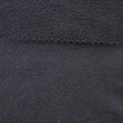 Флис DTY, 130 г/м2, шир. 150 см, цвет чёрный - купить в Новороссийске. Цена 694.22 руб.