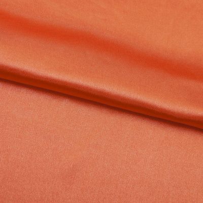 Поли креп-сатин 18-1445, 120 гр/м2, шир.150см, цвет оранжевый - купить в Новороссийске. Цена 155.57 руб.
