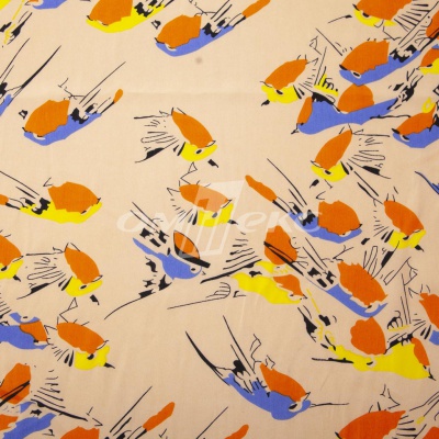 Плательная ткань "Софи" 14.1, 75 гр/м2, шир.150 см, принт птицы - купить в Новороссийске. Цена 241.49 руб.