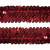 Тесьма с пайетками 3, шир. 30 мм/уп. 25+/-1 м, цвет красный - купить в Новороссийске. Цена: 1 087.39 руб.