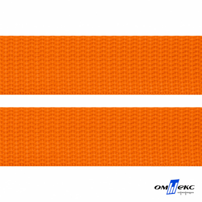 Оранжевый- цв.523 -Текстильная лента-стропа 550 гр/м2 ,100% пэ шир.25 мм (боб.50+/-1 м) - купить в Новороссийске. Цена: 405.80 руб.
