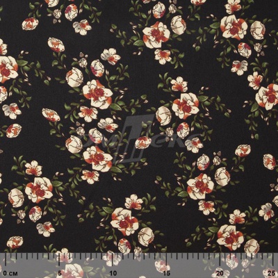 Плательная ткань "Фламенко" 3.1, 80 гр/м2, шир.150 см, принт растительный - купить в Новороссийске. Цена 239.03 руб.