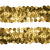 Тесьма с пайетками D16, шир. 30 мм/уп. 25+/-1 м, цвет золото - купить в Новороссийске. Цена: 1 087.39 руб.