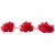 Тесьма плетеная "Рюш", упак. 9,14 м, цвет красный - купить в Новороссийске. Цена: 47.30 руб.