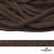 Шнур плетеный d-6 мм, 70% хлопок 30% полиэстер, уп.90+/-1 м, цв.1073-т.коричневый - купить в Новороссийске. Цена: 594 руб.