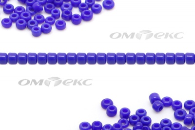 Бисер (ОS) 11/0 ( упак.100 гр) цв.48 - синий - купить в Новороссийске. Цена: 48 руб.