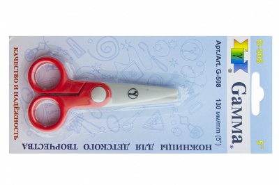 Ножницы G-508 детские 130 мм - купить в Новороссийске. Цена: 118.32 руб.