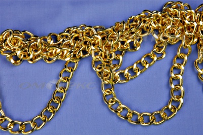 Цепь металл декоративная №11 (17*13) золото (10+/-1 м)  - купить в Новороссийске. Цена: 1 341.87 руб.
