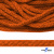 Шнур плетеный d-6 мм, 70% хлопок 30% полиэстер, уп.90+/-1 м, цв.1066-апельсин - купить в Новороссийске. Цена: 588 руб.