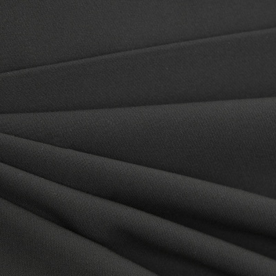 Костюмная ткань "Элис", 220 гр/м2, шир.150 см, цвет чёрный - купить в Новороссийске. Цена 308 руб.