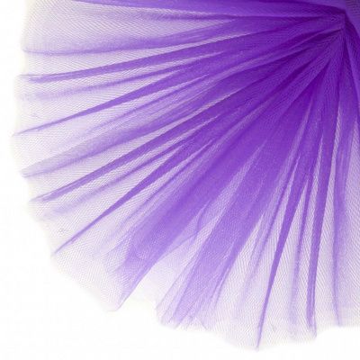 Фатин матовый 16-85, 12 гр/м2, шир.300см, цвет фиолетовый - купить в Новороссийске. Цена 97.30 руб.