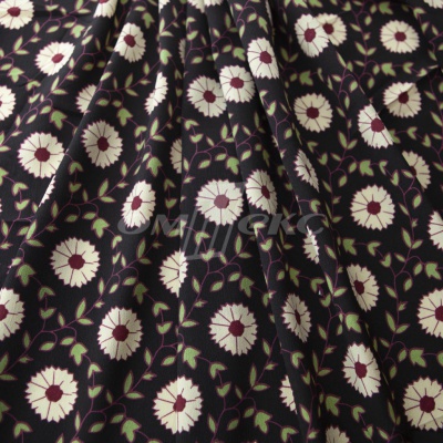 Плательная ткань "Фламенко" 10.1, 80 гр/м2, шир.150 см, принт растительный - купить в Новороссийске. Цена 241.49 руб.