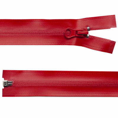 Молния водонепроницаемая PVC Т-7, 60 см, разъемная, цвет (820) красный - купить в Новороссийске. Цена: 49.39 руб.