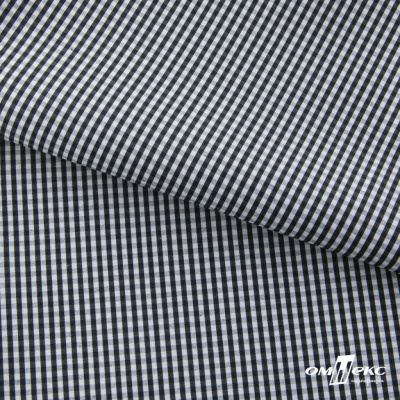 Ткань сорочечная Клетка Виши, 115 г/м2, 58% пэ,42% хл, шир.150 см, цв.6-черный, (арт.111) - купить в Новороссийске. Цена 306.69 руб.