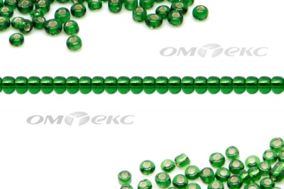 Бисер (SL) 11/0 ( упак.100 гр) цв.27В - зелёный - купить в Новороссийске. Цена: 53.34 руб.