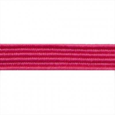 Резиновые нити с текстильным покрытием, шир. 6 мм ( упак.30 м/уп), цв.- 84-фуксия - купить в Новороссийске. Цена: 155.22 руб.