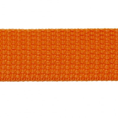 Стропа текстильная, шир. 25 мм (в нам. 50+/-1 ярд), цвет оранжевый - купить в Новороссийске. Цена: 409.94 руб.