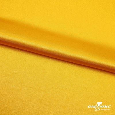Поли креп-сатин 13-0859, 125 (+/-5) гр/м2, шир.150см, цвет жёлтый - купить в Новороссийске. Цена 155.57 руб.