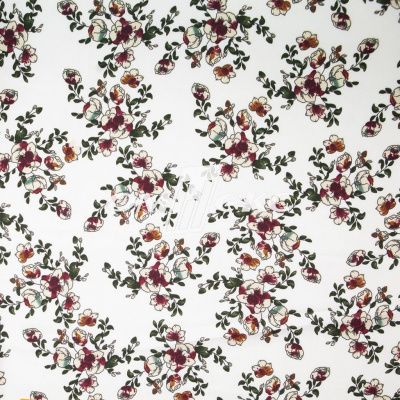 Плательная ткань "Фламенко" 23.1, 80 гр/м2, шир.150 см, принт растительный - купить в Новороссийске. Цена 264.56 руб.