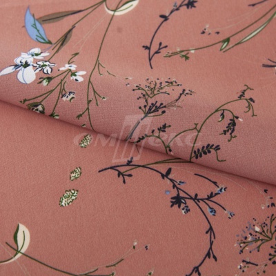 Плательная ткань "Фламенко" 2.1, 80 гр/м2, шир.150 см, принт растительный - купить в Новороссийске. Цена 311.05 руб.