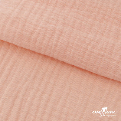 Ткань Муслин, 100% хлопок, 125 гр/м2, шир. 140 см #201 цв.(18)-розовый персик - купить в Новороссийске. Цена 464.97 руб.