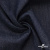 Ткань костюмная "Джинс" с начесом, 320 г/м2, 80% хлопок 20%полиэстер, шир. 160 см, т.синий - купить в Новороссийске. Цена 492.24 руб.