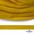 Шнур плетеный (плоский) d-12 мм, (уп.90+/-1м), 100% полиэстер, цв.269 - жёлтый - купить в Новороссийске. Цена: 8.62 руб.