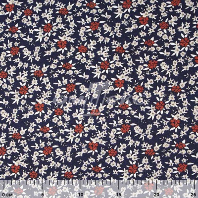 Плательная ткань "Фламенко" 7.2, 80 гр/м2, шир.150 см, принт растительный - купить в Новороссийске. Цена 239.03 руб.