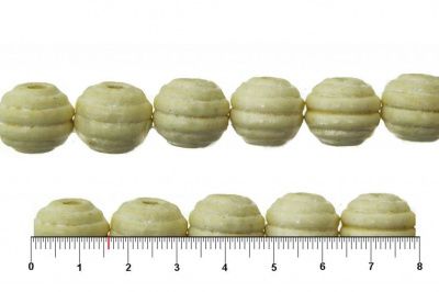 0309-Бусины деревянные "ОмТекс", 16 мм, упак.50+/-3шт, цв.035-белый - купить в Новороссийске. Цена: 62.22 руб.
