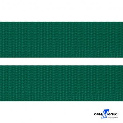 Зелёный- цв.876 -Текстильная лента-стропа 550 гр/м2 ,100% пэ шир.20 мм (боб.50+/-1 м) - купить в Новороссийске. Цена: 318.85 руб.