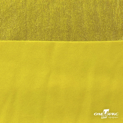 Трикотажное полотно голограмма, шир.140 см, #602 -жёлтый/жёлтый - купить в Новороссийске. Цена 385.88 руб.