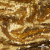 Трикотажное полотно, Сетка с пайетками,188 гр/м2, шир.140 см, цв.-тем.золото (#51) - купить в Новороссийске. Цена 505.15 руб.