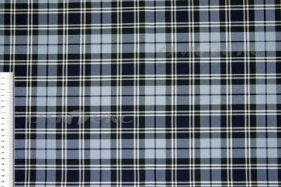 Ткань костюмная клетка Т7274 2004, 220 гр/м2, шир.150см, цвет т.синий/гол/бел - купить в Новороссийске. Цена 