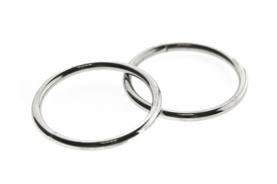 Кольцо металлическое №40 мм, цв.-никель - купить в Новороссийске. Цена: 4.45 руб.