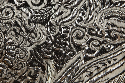 Ткань костюмная жаккард №11, 140 гр/м2, шир.150см, цвет тем.серебро - купить в Новороссийске. Цена 383.29 руб.