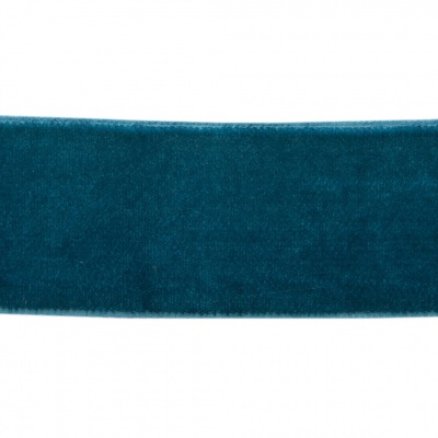 Лента бархатная нейлон, шир.25 мм, (упак. 45,7м), цв.65-изумруд - купить в Новороссийске. Цена: 991.10 руб.