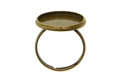 Заготовка для рукоделия металлическая фигурная для кольца 15мм - купить в Новороссийске. Цена: 7.44 руб.