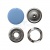 Кнопка рубашечная (закрытая) 9,5мм - эмаль, цв.182 - св.голубой - купить в Новороссийске. Цена: 5.74 руб.