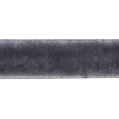 Лента бархатная нейлон, шир.12 мм, (упак. 45,7м), цв.189-т.серый - купить в Новороссийске. Цена: 462.28 руб.