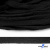 Шнур плетеный d-8 мм плоский, 70% хлопок 30% полиэстер, уп.85+/-1 м, цв.- чёрный - купить в Новороссийске. Цена: 735 руб.