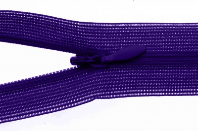 Молния потайная Т3 866, 20 см, капрон, цвет фиолетовый - купить в Новороссийске. Цена: 5.27 руб.