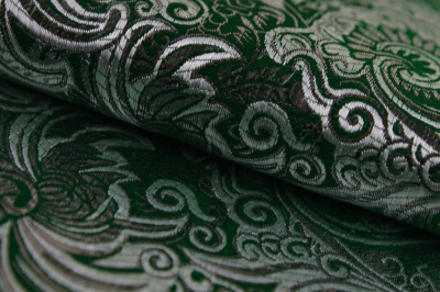 Ткань костюмная жаккард, 135 гр/м2, шир.150см, цвет зелёный№4 - купить в Новороссийске. Цена 441.94 руб.
