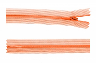 Молния потайная Т3 849, 20 см, капрон, цвет оранжевый - купить в Новороссийске. Цена: 5.12 руб.