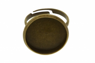 Заготовка для рукоделия металлическая фигурная для кольца 15мм - купить в Новороссийске. Цена: 7.44 руб.