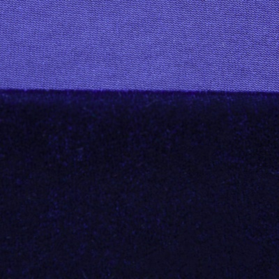 Бархат стрейч №14, 240 гр/м2, шир.160 см, (2,6 м/кг), цвет т.синий - купить в Новороссийске. Цена 748.44 руб.