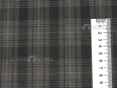 Ткань костюмная клетка 25235 2004, 185 гр/м2, шир.150см, цвет серый/бел - купить в Новороссийске. Цена 